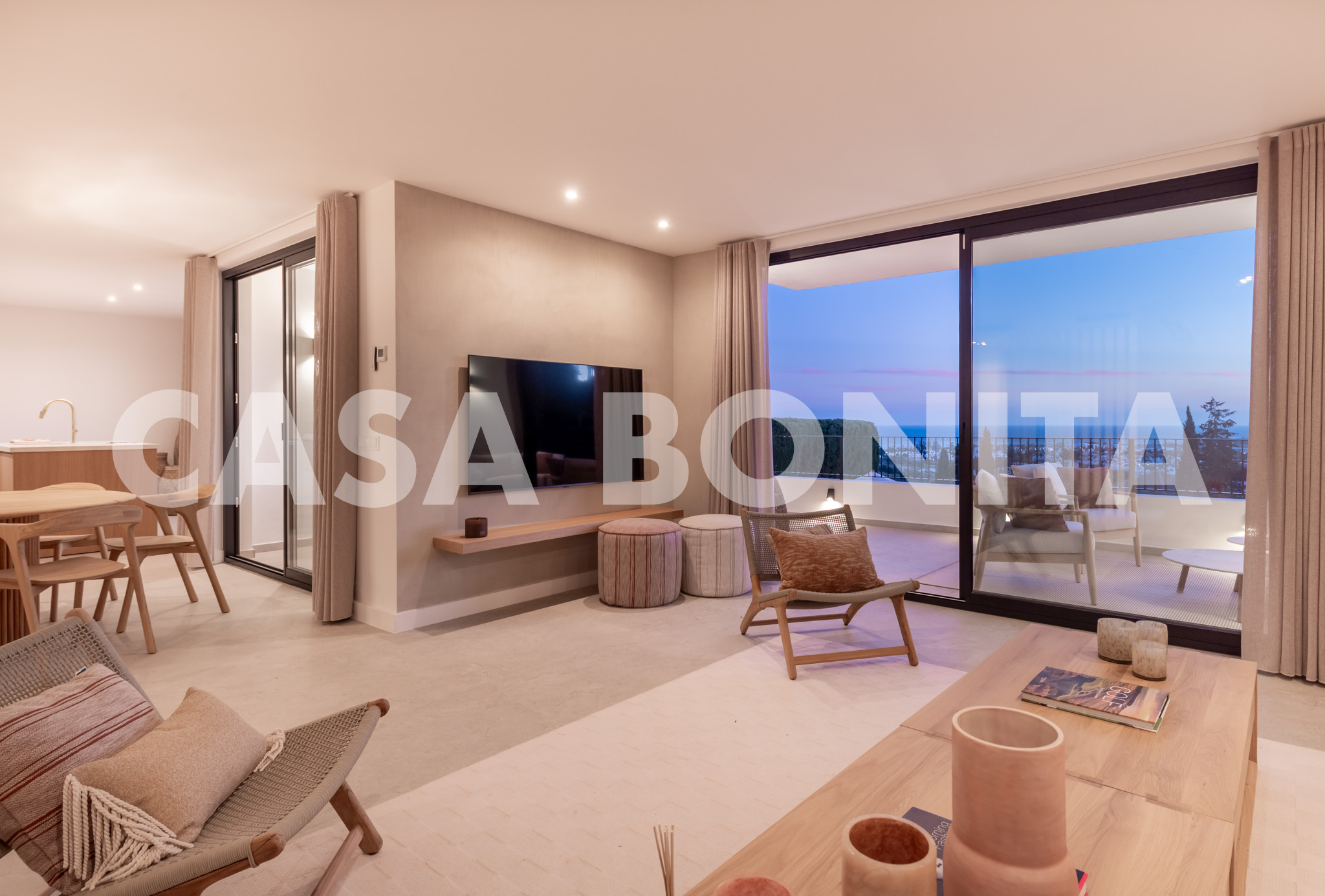 Contemporary Sea View Villa with Panoramic Views to Gibraltar in Paraíso Alto, Benahavís